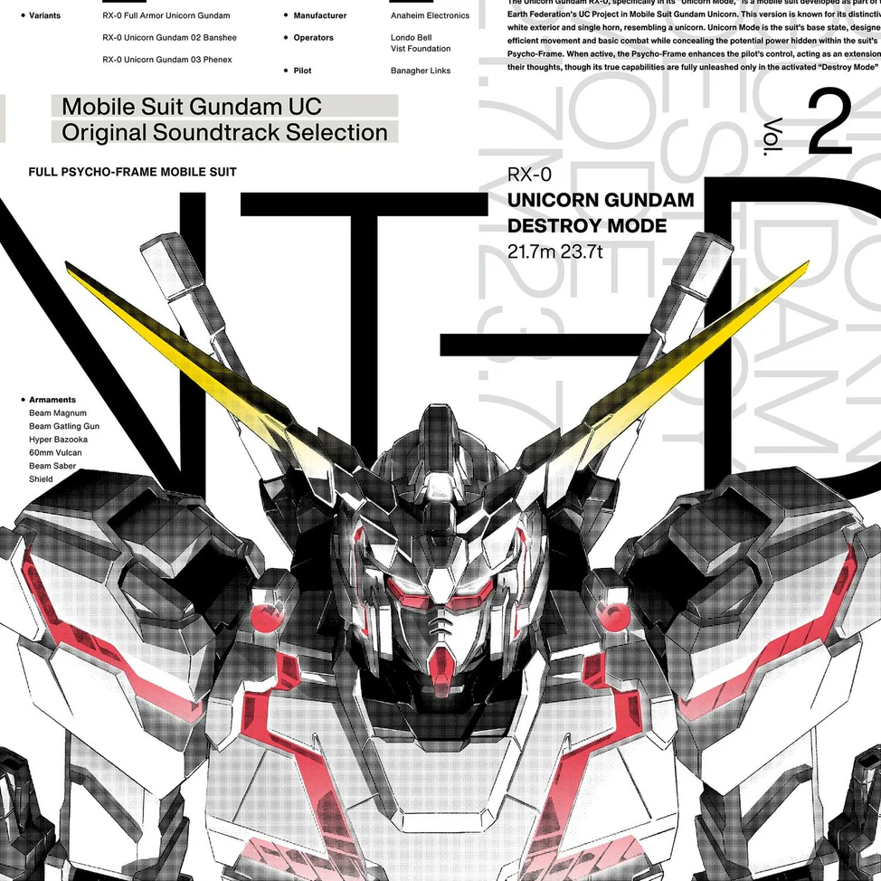 Mobile Suit Gundam Unicorn Original Soundtrack Selection Vol. 2